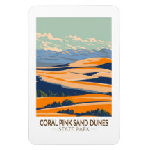Coral Pink Sand Dunes Parque Estatal Utah Vintage