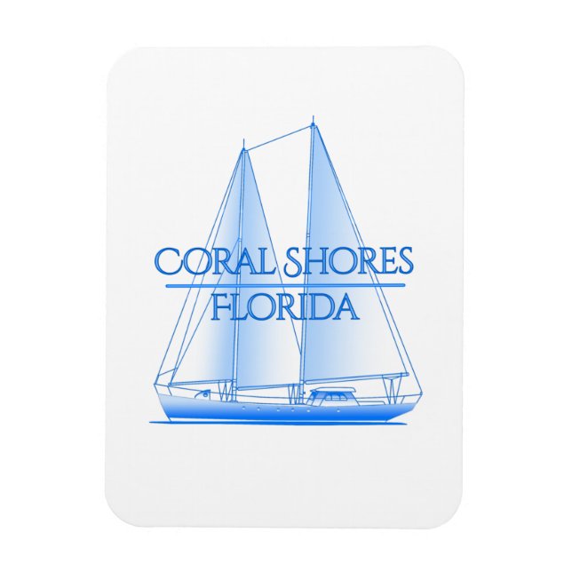 Imán Coral Shores Navegador Náutico Costero (Vertical)