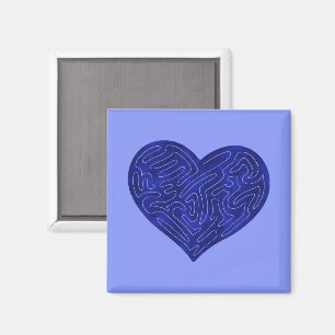 IMÁN CORAZÓN A-MAZE-ING (AZUL)