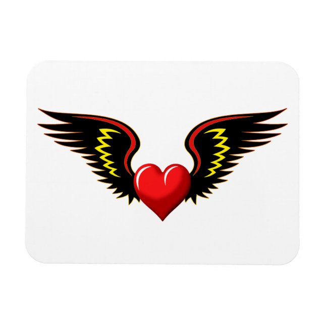 Imán Corazón alado (Horizontal)