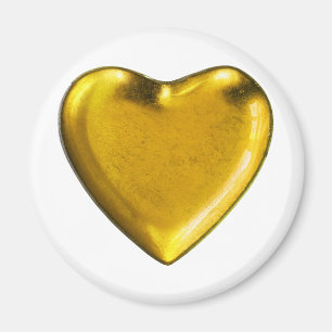 Imán Corazón amarillo
