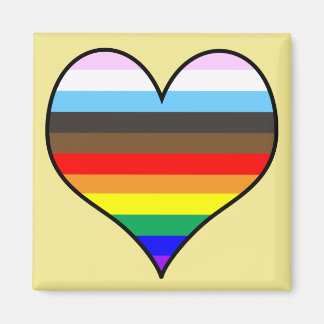 Imán Corazón arcoiris