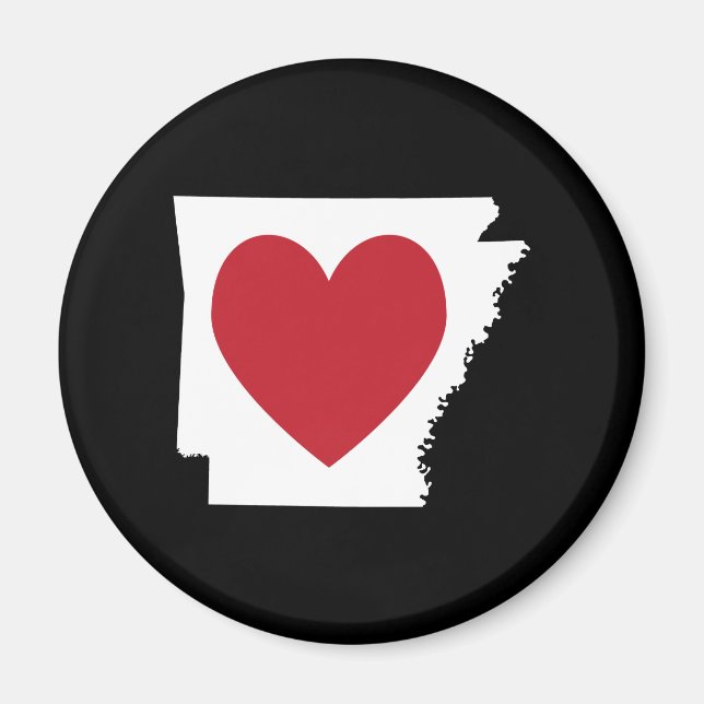 Imán Corazón Arkansas (Frente)