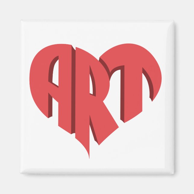 Imán Corazón artístico (Frente)
