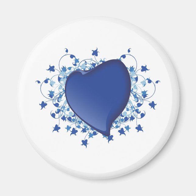 Imán Corazón azul (Frente)