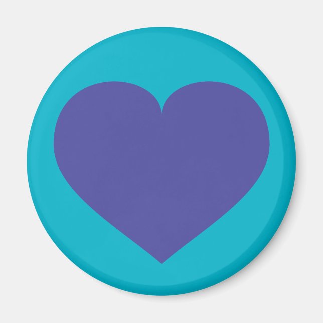 Imán Corazón azul (Frente)