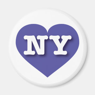 Imán Corazón Azul de Nueva York - Amo a Nueva York