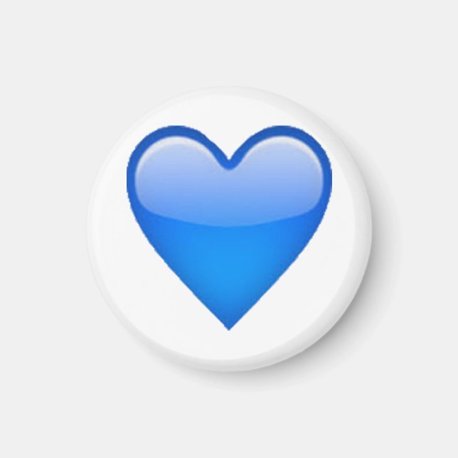 Imán Corazón azul - Emoji (Frente)