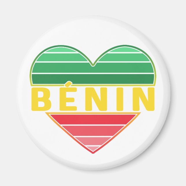 Imán Corazón beninés, amo Benín (Frente)