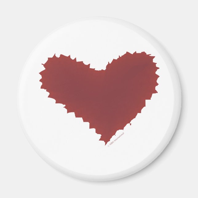 Imán Corazón caótico jadeo mal romance te amo (Frente)