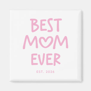Imán Corazón caprichoso rosa Mejor mamá del mundo