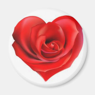 Imán Corazón color de rosa del amor