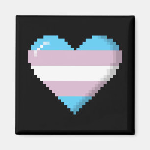 Imán Corazón de 8 bits del pixel del orgullo del