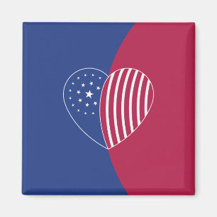 Imán Corazón de América (curva)