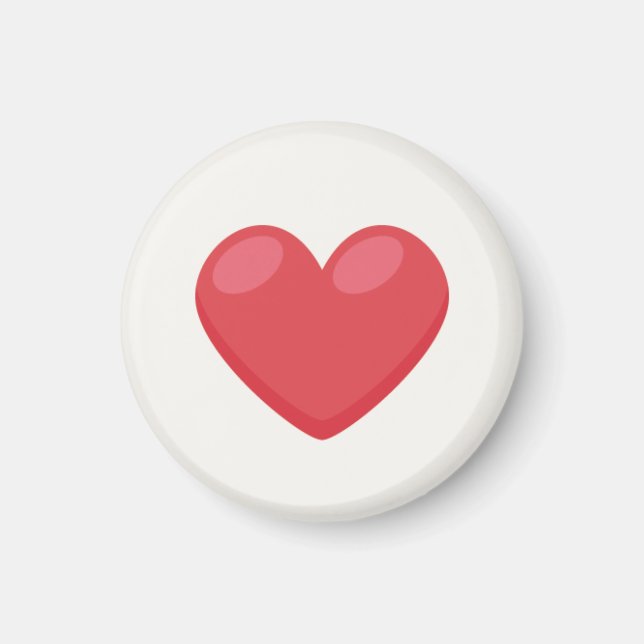 Imán Corazón de amor. (Frente)