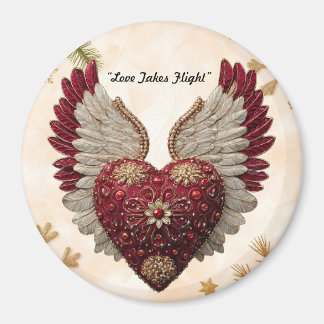 Imán "Corazón de Amor Celestial"
