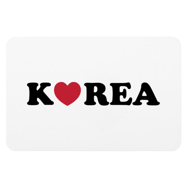 Imán Corazón de amor de Corea (Horizontal)