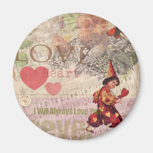 Imán Corazón de amor Dulce corazón San Valentín Querubí