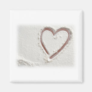 Imán Corazón de arena de playa