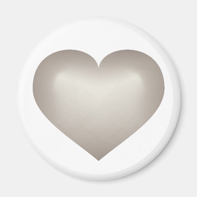 Imán Corazón de arena dorada (Frente)