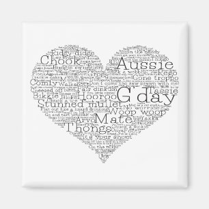 Imán Corazón de argot australiano