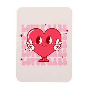 Imán Corazón de Babe de Amante Cute