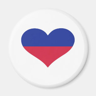Imán Corazón de bandera de Liechtenstein