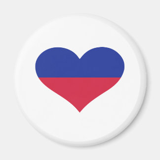 Imán Corazón de bandera de Liechtenstein