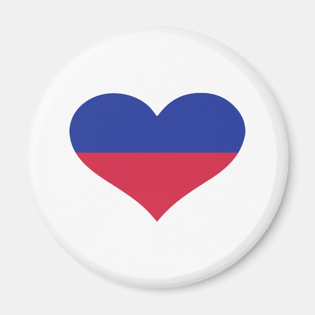 Imán Corazón de bandera de Liechtenstein (Frente)