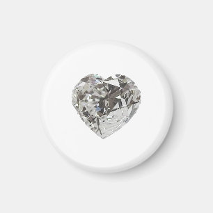 Imán Corazón de diamante forma Brillante