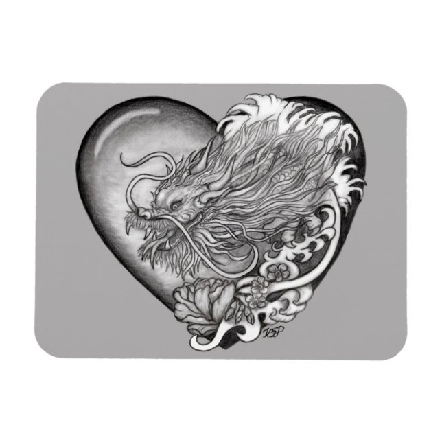 Imán Corazón de Dragón (Horizontal)