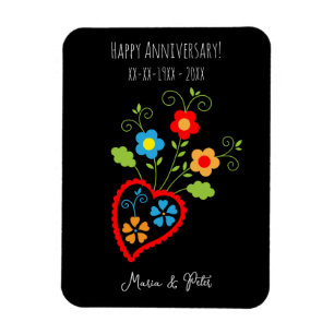 Imán Corazón de floración de los portugueses populares