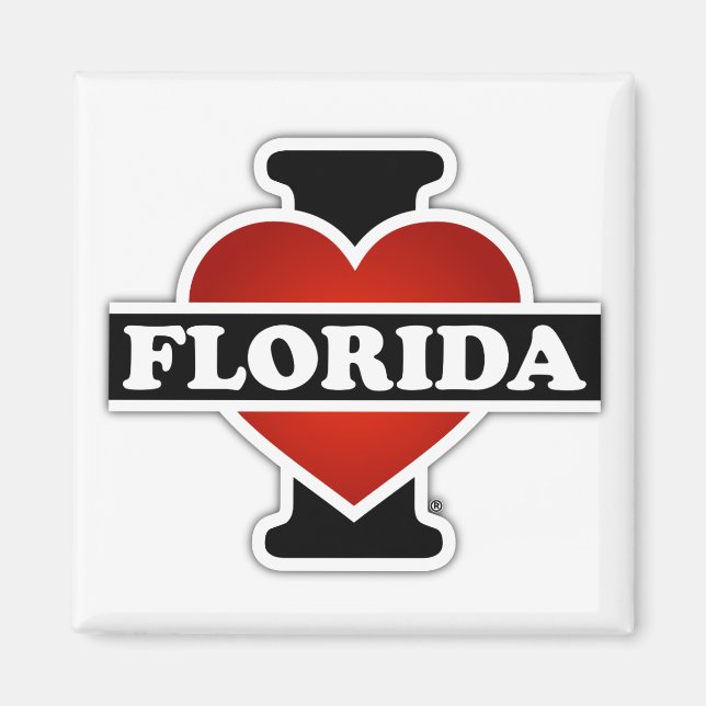 Imán Corazón de Florida (Frente)