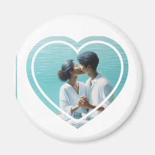 Imán Corazón de Foto Personalizada