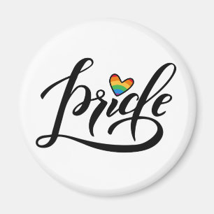 Imán Corazón de guion de orgullo