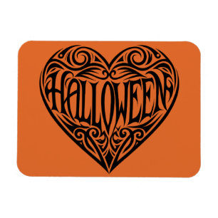 Imán Corazón de Halloween, Corazón Negro, Fiesta