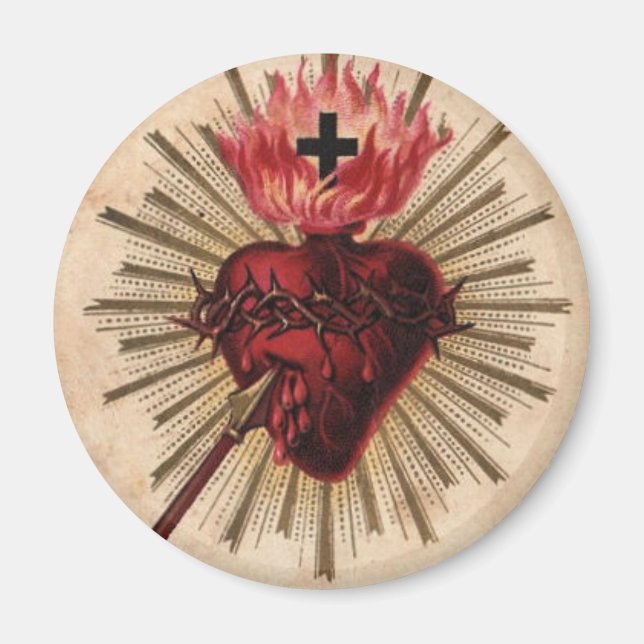 Imán Corazón de Jesús (pequeño) (Frente)