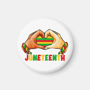 Imán Corazón de Juneteenth 