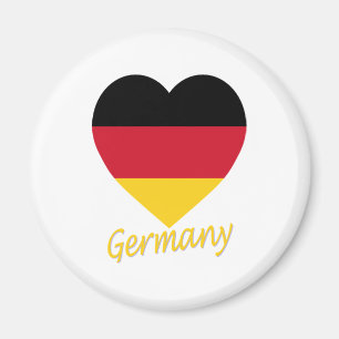 Imán Corazón de la bandera de Alemania