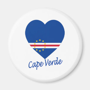 Imán Corazón de la bandera de Cabo Verde