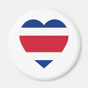 Imán Corazón de la bandera de Costa Rica