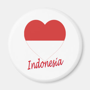 Imán Corazón de la bandera de Indonesia