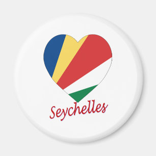 Imán Corazón de la Bandera de Seychelles