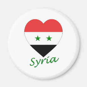 Imán Corazón de la bandera de Siria