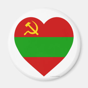 Imán Corazón de la bandera de Transnistria