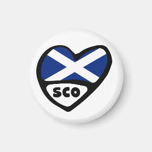 Imán Corazón de la bandera del país escocés, SCO