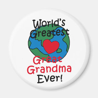Imán Corazón de la Mejor Bisabuela del Mundo