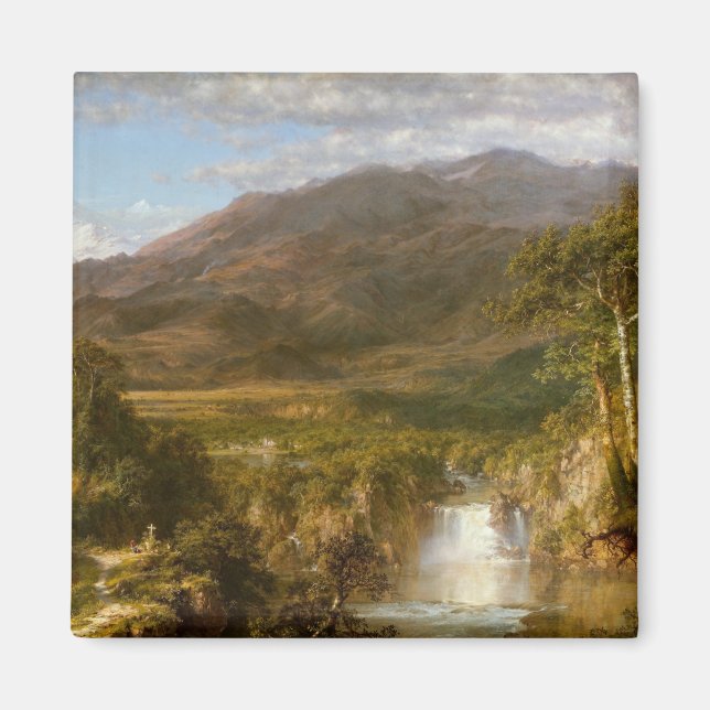 Imán Corazón de los Andes (Paisaje Sudamericano) (Frente)