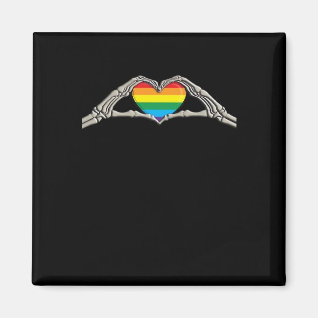 Imán Corazón de manos óseas activo (Frente)