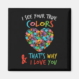 Imán Corazón De Manos Veo Tus Verdaderos Colores Por Es